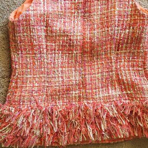 Julie Brown Pink-Silver-White Party Shirt size 8